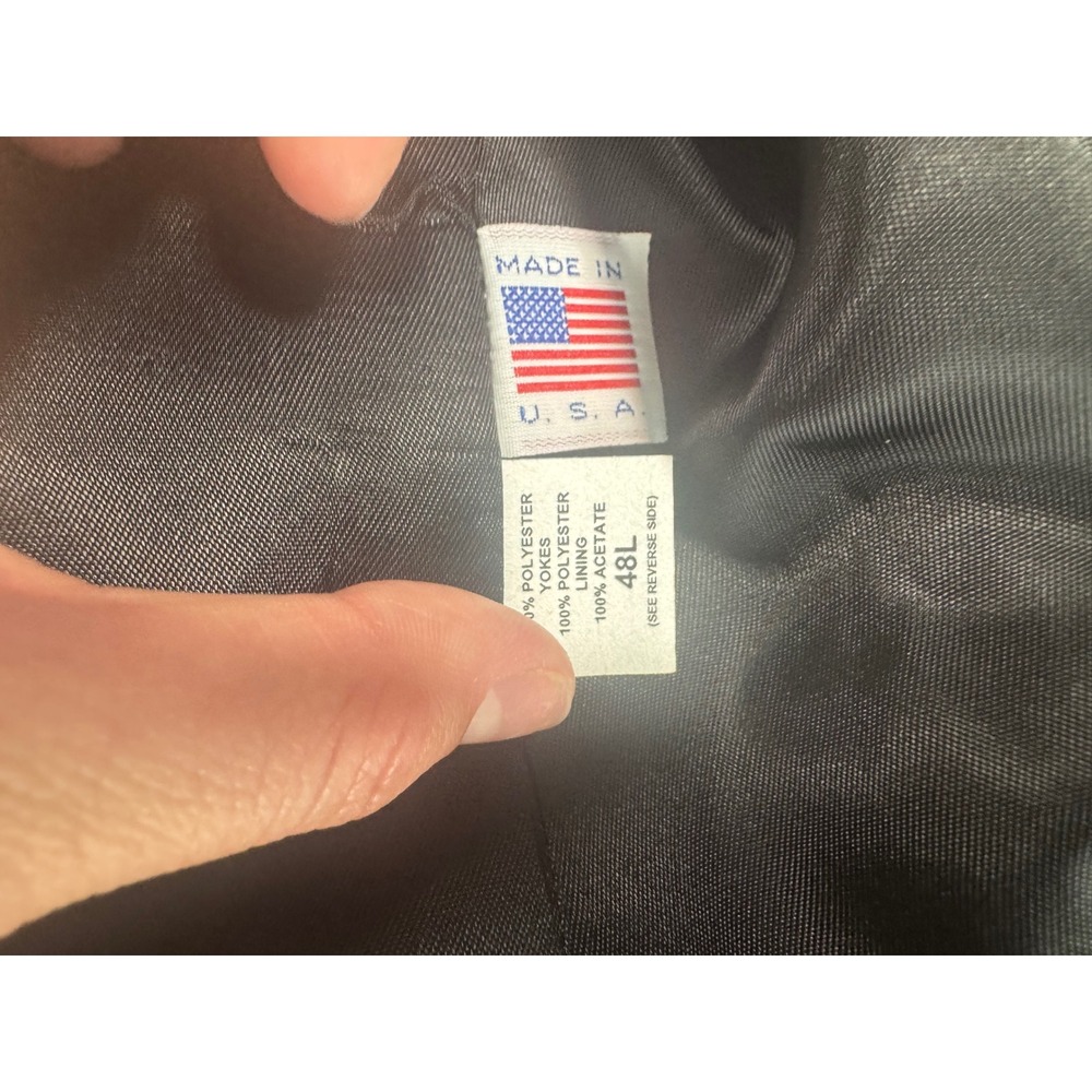 Circle S Mens Western Blazer Grey Black Suede Yoke Cowboy Sport Coat 48L USA - Picture 2 of 9